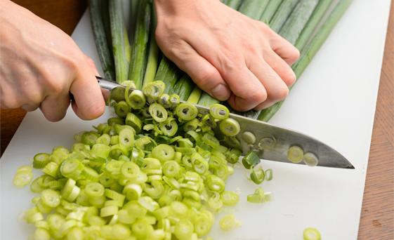 京野菜 九条ねぎをふんだんに。